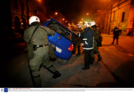 Rioting in response to the fatal police shooting of a schoolboy, Athens, Greece - 10 Dec 2008