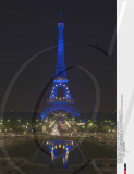 PARIS: Eiffel Tower illuminated for French presidency of EU