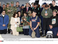 BOGOTA : Ingrid Betancourt arrival to a military base