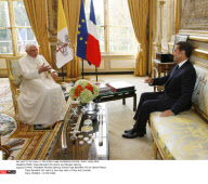PARIS: Pope Benedict XVI starts and Nicolas Sarkozy