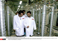 IRAN : Mahmoud Ahmadinejad visits Natanz nuclear enrichment facility