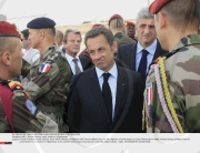 KABUL: Nicolas Sarkozy visits soldiers in Afghanistan.