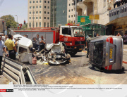 JERUSALEM: Palestinian bulldozer driver plowed into a string of vehicles kil