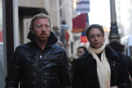 BORIS BECKER AND GIRLFRIEND IN LONDON