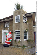 Three storey Christmas tree fitted into a family home, Bournemouth, Britain - 15 Dec 2008