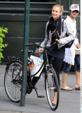 German actress DIANE KRUGER keeps fit while saving the environment