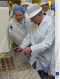 Prince Charles visits the Dorchester Chocolate Factory in Poundbury, Dorset, Britain - 12 Dec 2008