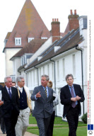 PRINCE CHARLES VISITING THE VILLAGE OF POUNDBURY, DORSET, BRITAIN - 16 SEP 2004