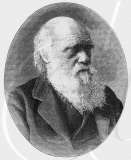 Charles Darwin, 19th century English naturalist, (1900).