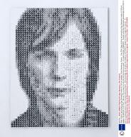 'State of Mine' self portrait by Egor Bashakov made of 2,300 pin badges, Saint Petersburg, Russia  - Dec 2008