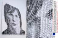 'State of Mine' self portrait by Egor Bashakov made of 2,300 pin badges, Saint Petersburg, Russia  - Dec 2008