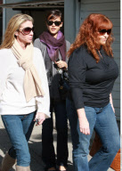Actress JESSICA ALBA shows off her Coach handbag & more