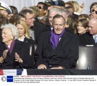 Commissioning Ceremony of the US Navy's Newest, and Final, Nimitz-Class Aircraft Carrier is Named After the 41st President of the United States George H.W. Bush, Norfolk, Virginia, America - 10 Jan 2009