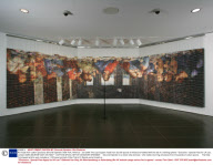 Art made from cotton spools by Devorah Sperber, New York, America - Jan 2009