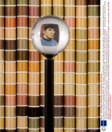 Art made from cotton spools by Devorah Sperber, New York, America - Jan 2009
