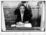 HAGELSTANGE RUDOLF, *01.31.1912, +08.05.1984, GERMAN, AUTHOR; WRITER, PORTRAIT, TABLE, 1969, MADEIRA