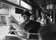 VOGEL, HANS JOCHEN, *02.03.1926, GERMAN, POLITICIAN, CHIEF BUERGERMEISTER; LORD MAYOR, CITY; MUNICH, 1960 - 1972, STREET CAR, LATE SIXTIES; 60S, MUNICH, GERMANY