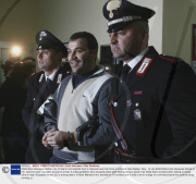 Mafia Boss Giuseppe Setola, one of Italy's most wanted men is captured near his home in Caserta near Naples, Italy - 14 Jan 2009