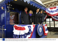 President-elect Barack Obama's Whistle Stop Train Tour from Philadelphia to Washington DC, America - 17 Jan 2009