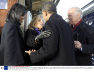 President-elect Barack Obama's Whistle Stop Train Tour from Philadelphia to Washington DC, America - 17 Jan 2009