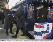 President-elect Barack Obama's Whistle Stop Train Tour from Philadelphia to Washington DC, America - 17 Jan 2009