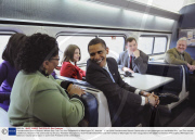 President-elect Barack Obama's Whistle Stop Train Tour from Philadelphia to Washington DC, America - 17 Jan 2009