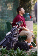 EXCL.: Chubby KEVIN FEDERLINE plays golf instead of caring for kids