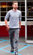Shia Labeouf Having a Bagless Lunch
