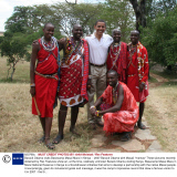 Barack Obama visits Basecamp Masai Mara in Kenya  - 2007