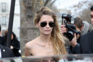 Celebs attend the Elie Saab Fashion Show Spring Summer 2009.
