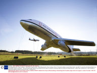 Artist Aleksandra Mir's 'Plane Landing in...Paris/Zurich' artwork series - 2008