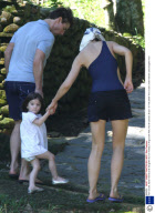 Tom Cruise, Katie Holmes and Daughter Suri on Holiday in Angra dos Reis, Rio de Janeiro, Brazil - 01 Feb 2009