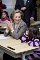 queen paola at the st-peter school