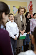 queen paola at the st-peter school