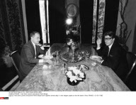 FRANCE : Yves Saint Laurent and partner Pierre Berge.