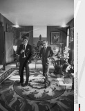 FRANCE : Yves Saint Laurent and partner Pierre Berge.