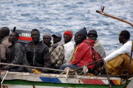 Immigrants from West Africa arrive at Los Crisitanos