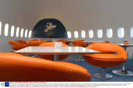 The Jumbo Hostel, the world's first hostel built onboard a real Boeing 747-200 Jumbo Jet, Stockholm Arlanda Airport, Sweden - Feb 2009