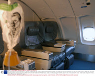 The Jumbo Hostel, the world's first hostel built onboard a real Boeing 747-200 Jumbo Jet, Stockholm Arlanda Airport, Sweden - Feb 2009