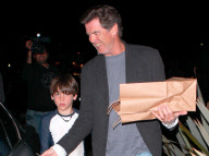 EXCLUSIVE Pierce Brosnan gets dinner to go 