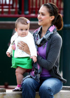 EXCLUSIVE Jessica Alba and Honor at the Park