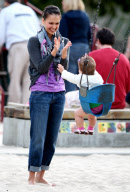 EXCLUSIVE Jessica Alba and Honor at the Park