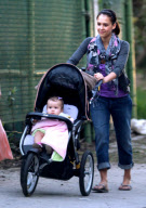 EXCLUSIVE Jessica Alba and Honor at the Park