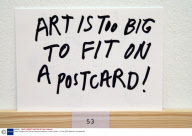 Royal College of Art Secret Postcard exhibition, London, Britain - 16 Nov 2006