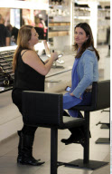 Former topmodel JANICE DICKINSON stops by a Mac Cosmetics store on Robertson Boulevard