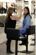 Former topmodel JANICE DICKINSON stops by a Mac Cosmetics store on Robertson Boulevard