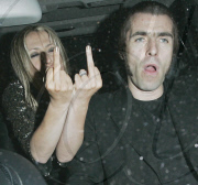 Oasis' Liam Gallagher, The Prodigy's Liam Howlett and The Appleton Sisters at enjoy a night out at The Ivy Club