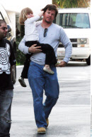 No US rights | Actor MARK WAHLBERG has a little troublemaker on his hands