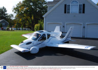Terrafugia Transition flying car makes first test flight, Plattsburgh International Airport, New York, America - 05 Mar 2009