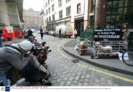 Peta protest outside Fifteen restaurant, London, Britain  - 18 Mar 2009
